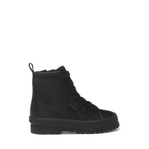 2643 KIDS ALPINA VEGAN MATERIAL - Ankle Boots - Zip - Kid unisex - TOTAL BLACK