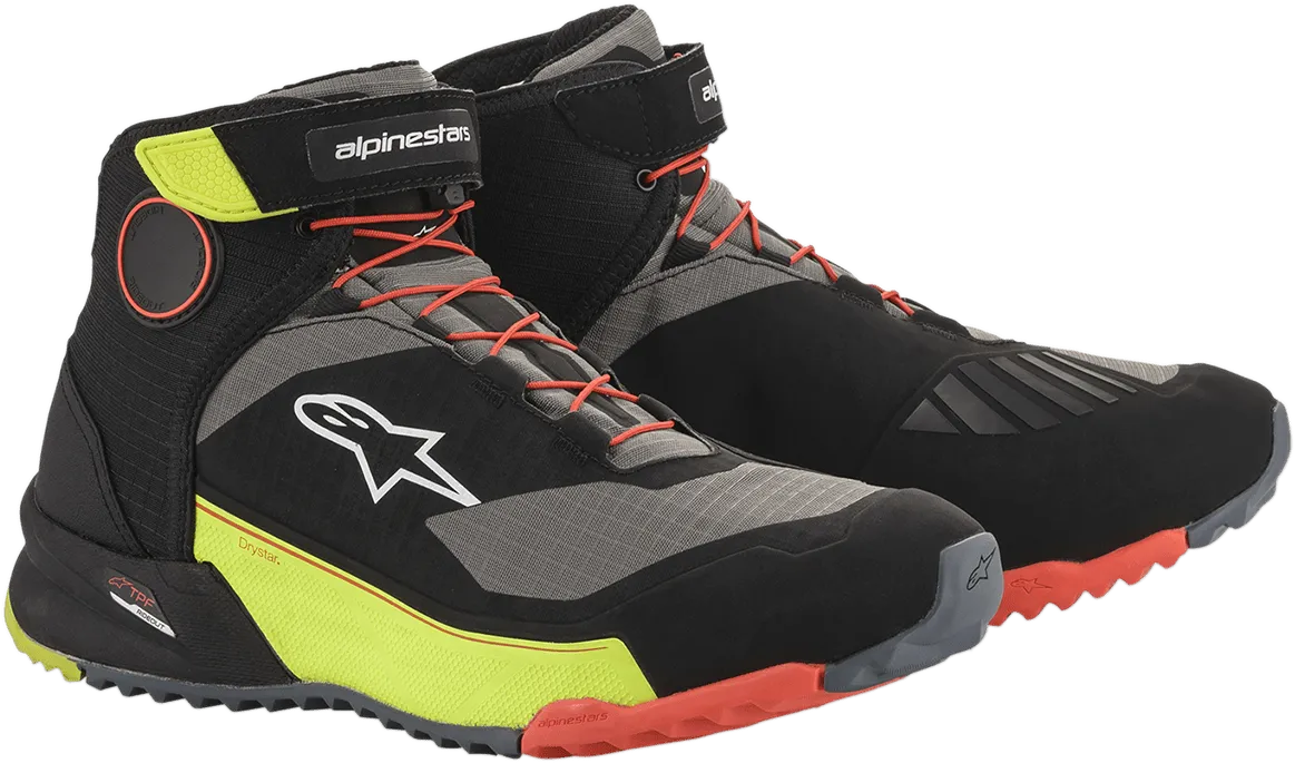 ALPINESTARS CR-X Drystar? Shoes - Black/Red/Yellow Fluorescent - US 11 2611820153811