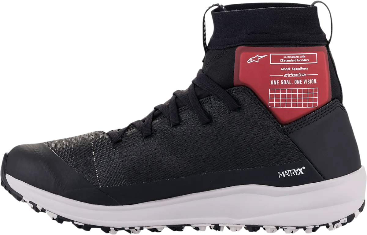 ALPINESTARS Speedforce Shoes - Black/White/Red - US 8.5 2654321-123-8.5
