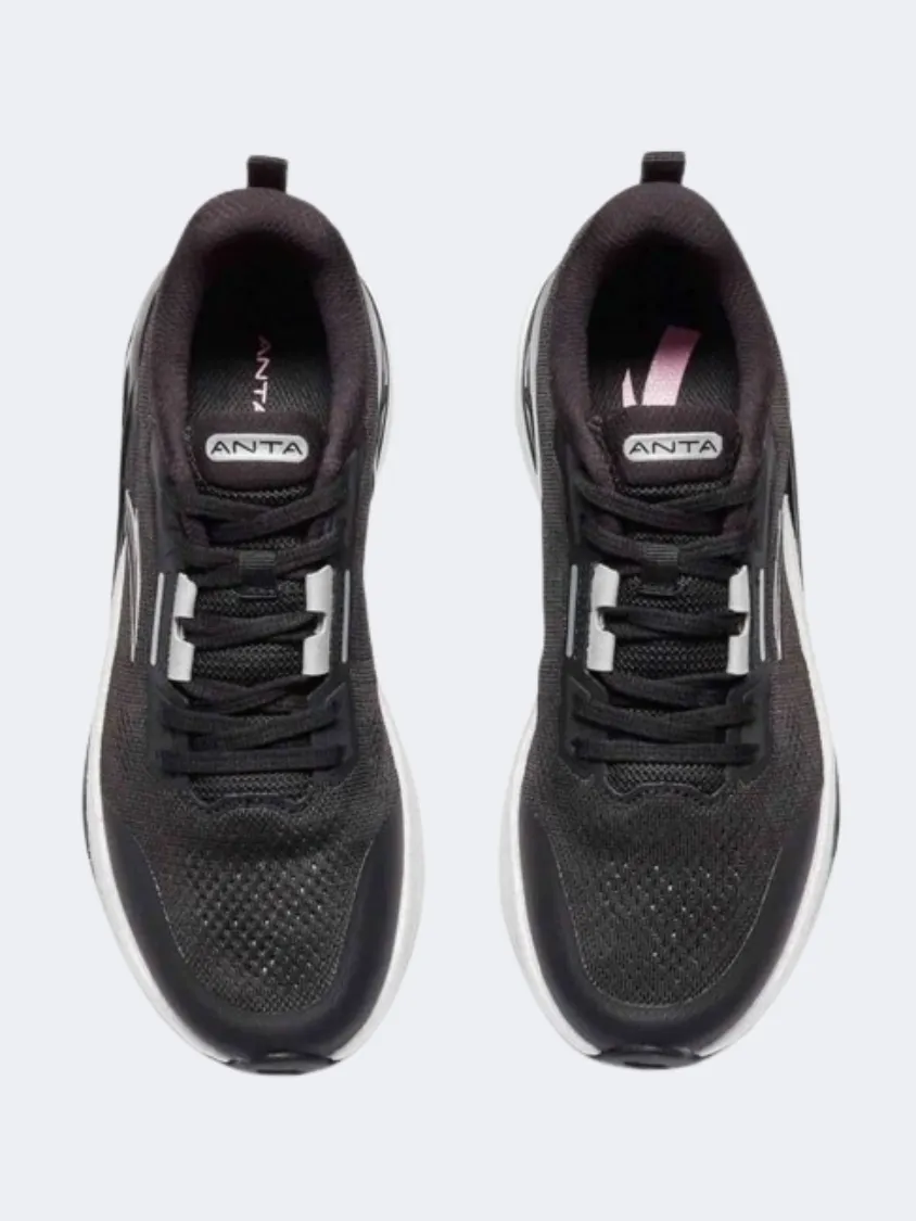 Anta C100 Yutu Women Running Shoes Black/Silver/Pink