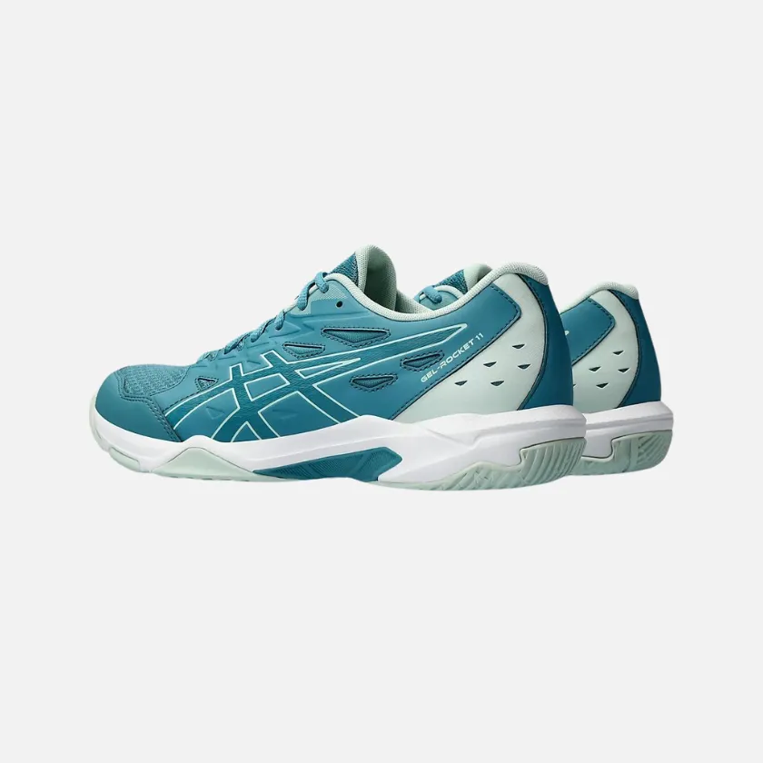 Asics GEL-ROCKET 11 Men's Badminton Shoes - Blue Teal/Pale Mint