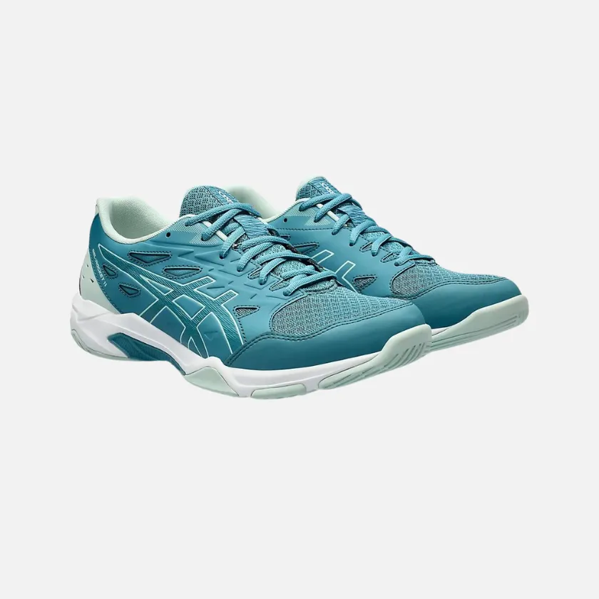 Asics GEL-ROCKET 11 Men's Badminton Shoes - Blue Teal/Pale Mint