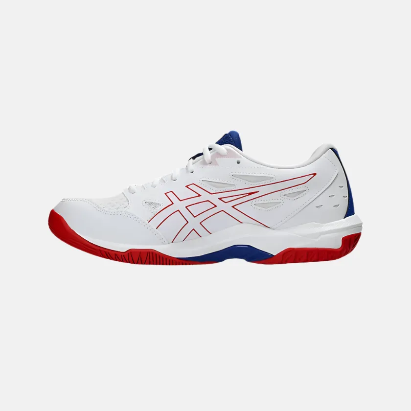 Asics Gel Rocket 11 Men's Badminton Shoes -White/Asics Blue