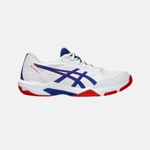 Asics Gel Rocket 11 Men's Badminton Shoes -White/Asics Blue