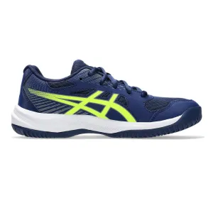 Asics Gel Upcourt 6 GS Junior Indoor Court Shoe - Blue Expanse/Safety Yellow