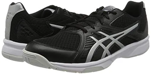 ASICS Men's Upcourt 3 Black/Pure Silver Badminton Shoe-7 Kids UK (1071A019-005)