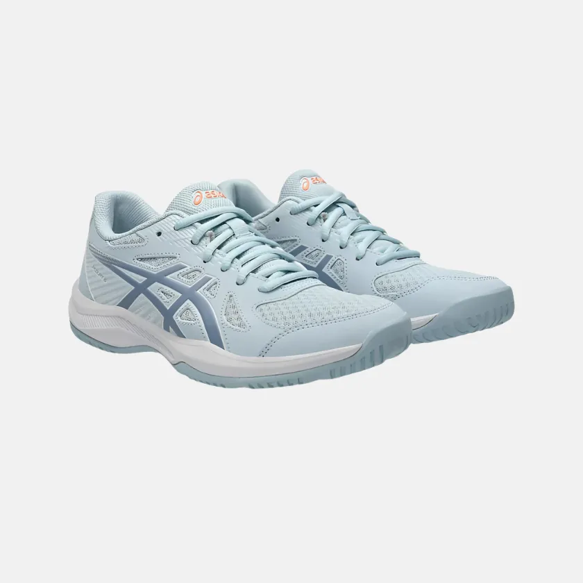 Asics Upcourt 6 Women's Badminton Shoes -Cool Grey/Grey Blue