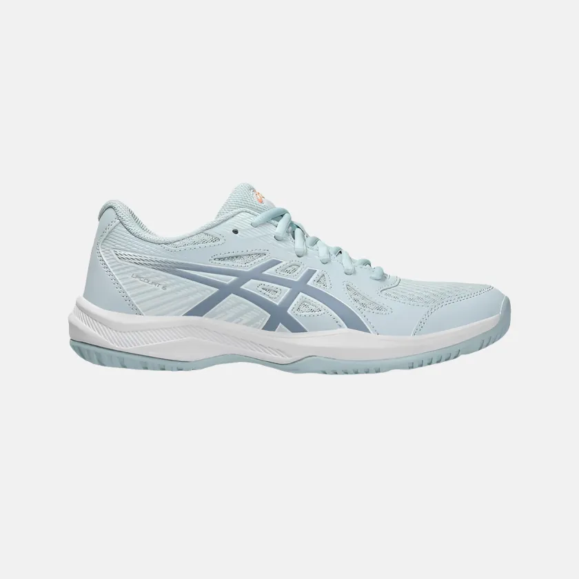 Asics Upcourt 6 Women's Badminton Shoes -Cool Grey/Grey Blue