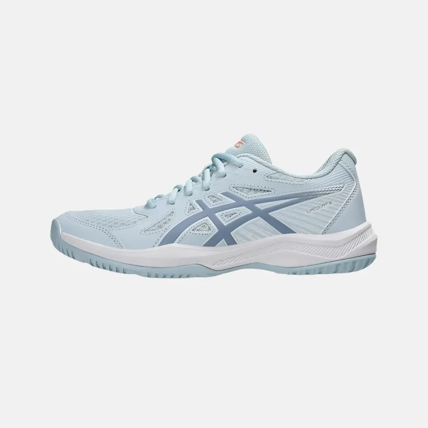 Asics Upcourt 6 Women's Badminton Shoes -Cool Grey/Grey Blue