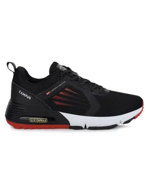 ATTRACTION Black Men's Running Shoes
