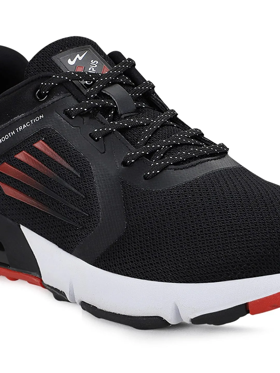 ATTRACTION Black Men's Running Shoes