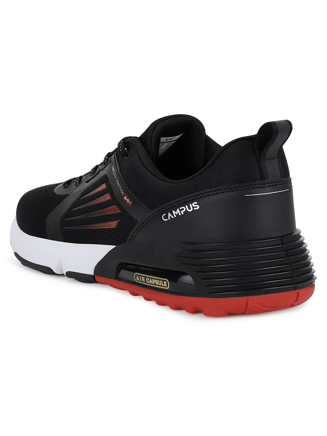 ATTRACTION Black Men's Running Shoes