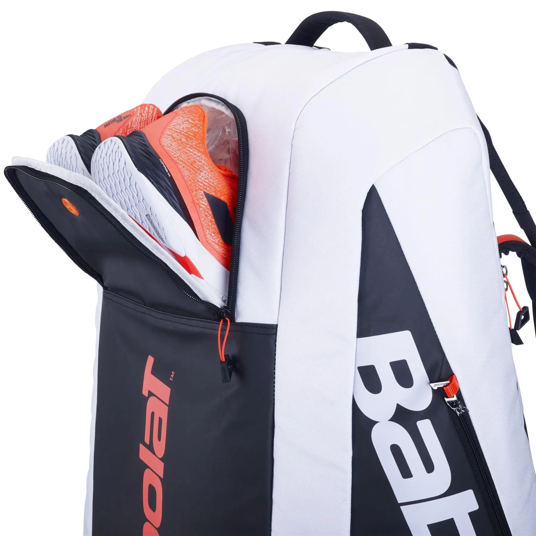Babolat RH12 Pure Strike 4th Gen 12 Racket Badminton Bag - White / Black / Red