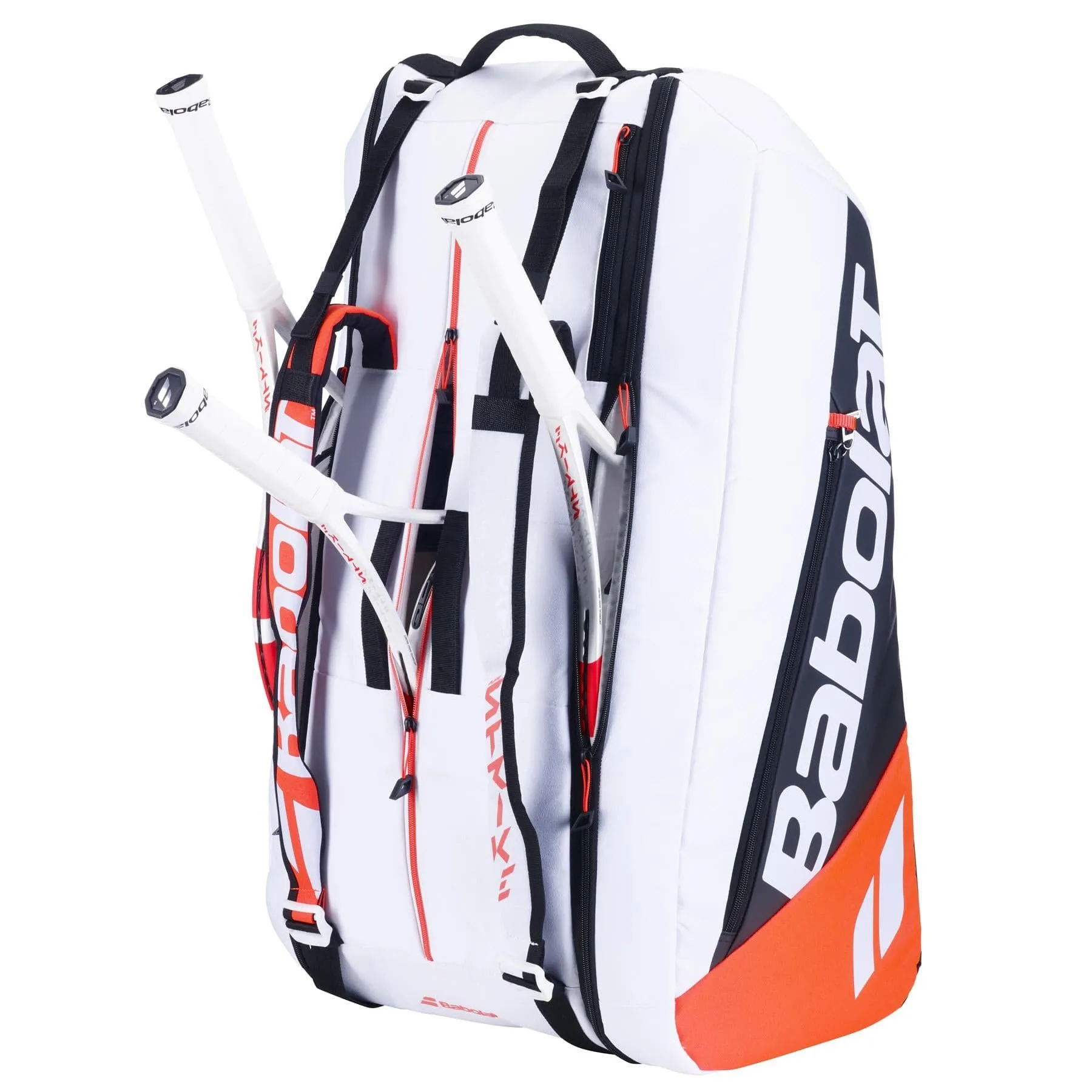 Babolat RH12 Pure Strike 4th Gen 12 Racket Badminton Bag - White / Black / Red