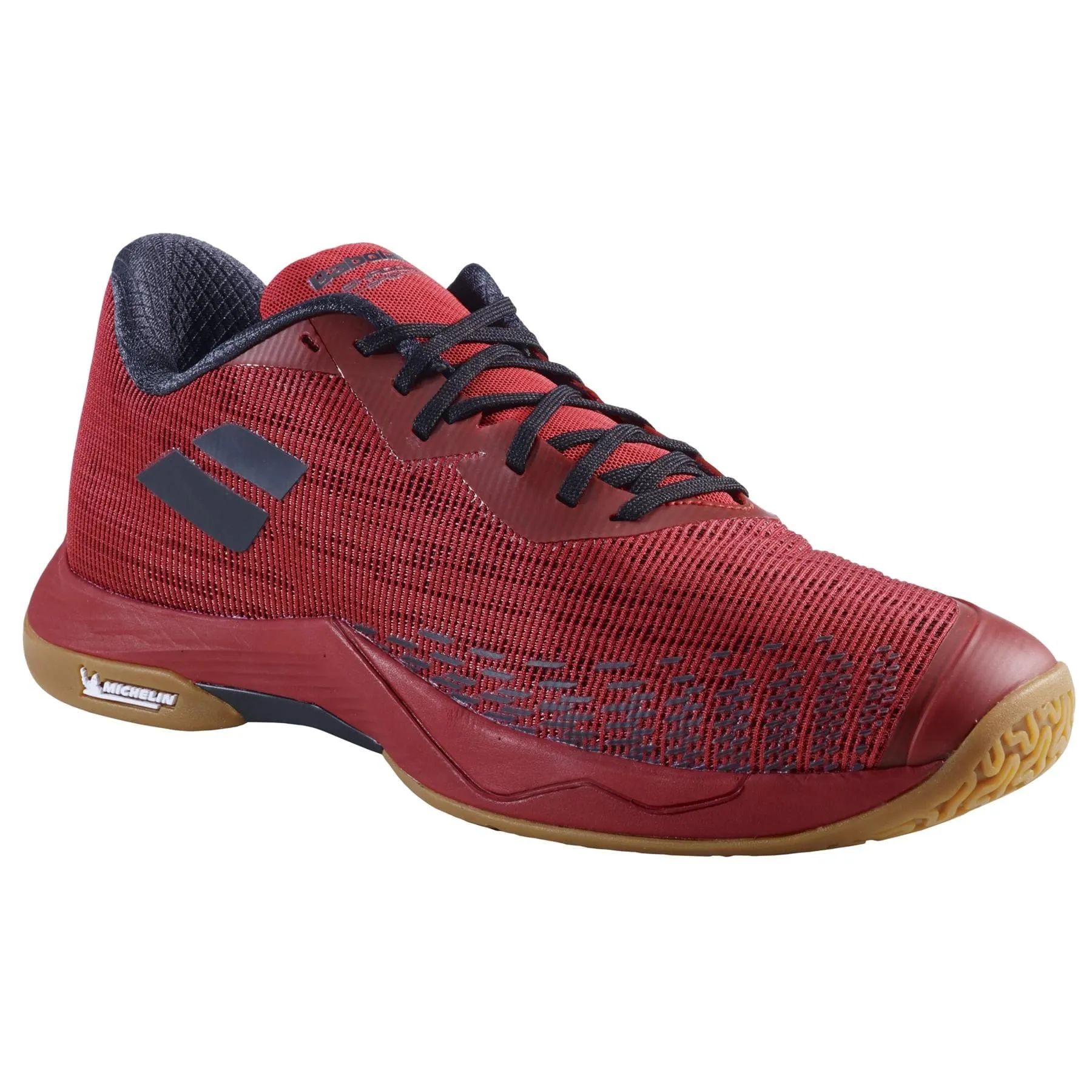 Babolat Shadow Spirit 2 Mens Badminton Shoes - Black / Poppy Red