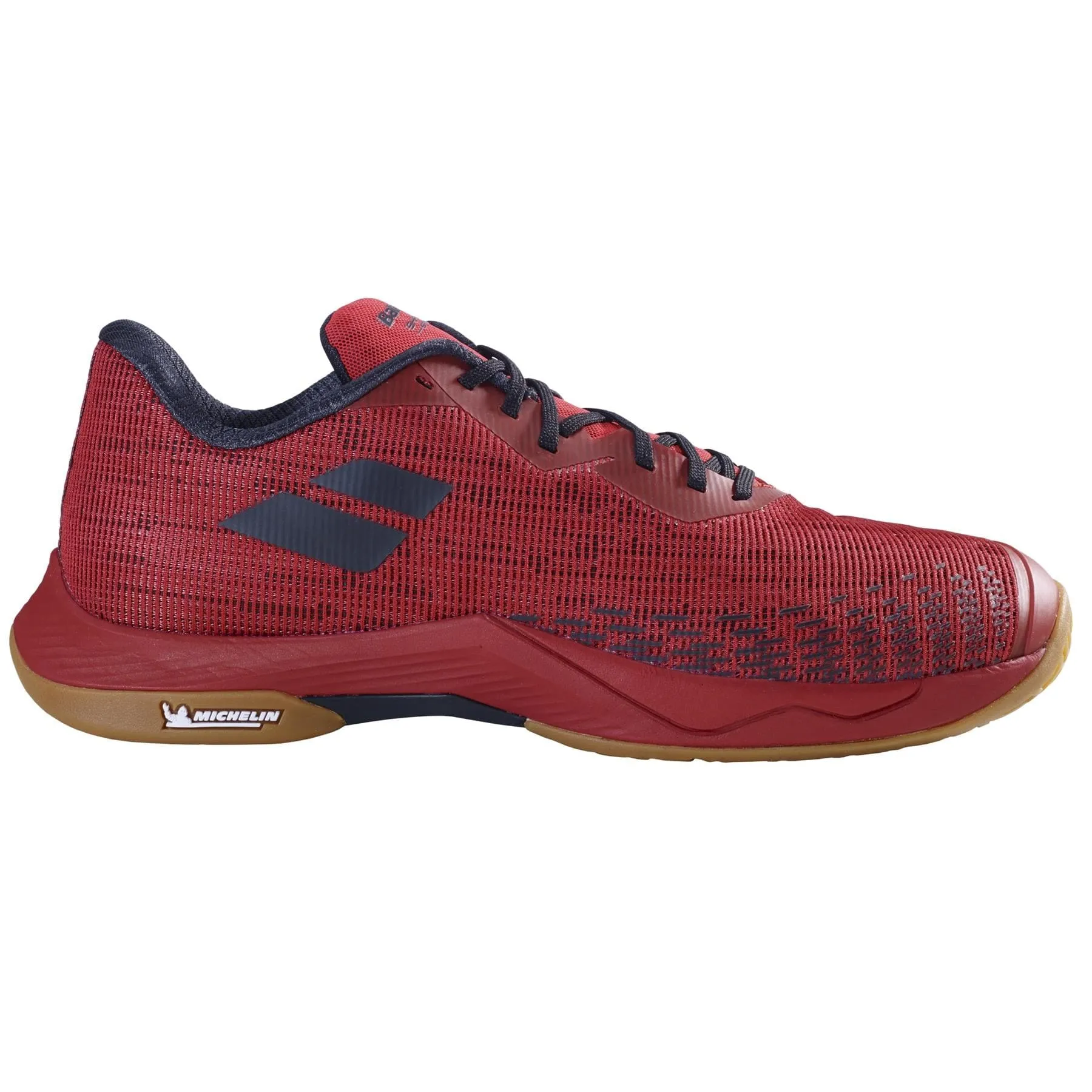 Babolat Shadow Spirit 2 Mens Badminton Shoes - Black / Poppy Red