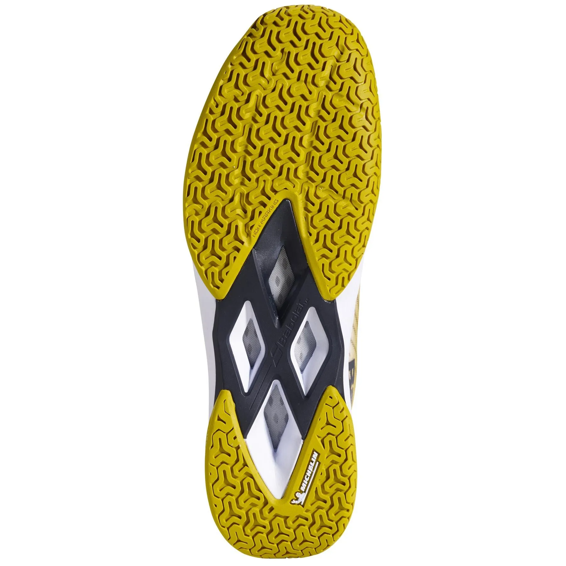 Babolat Shadow Tour 5 Mens Badminton Shoes - White / Gold