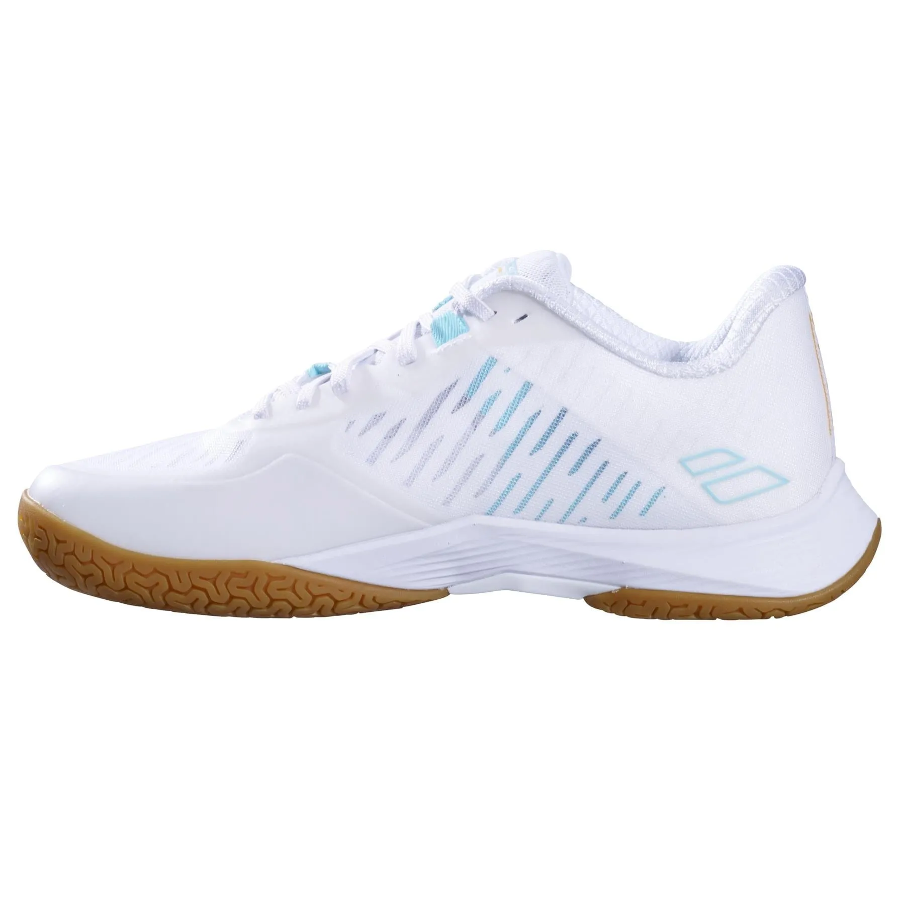 Babolat Shadow Tour 5 Womens Badminton Shoes - White / Cockatoo