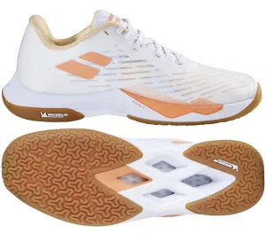 Babolat Shadow Tour 5 Womens Badminton Shoes - White / Yellow