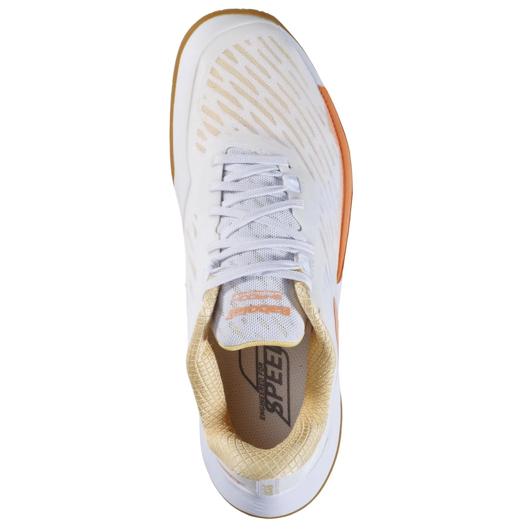 Babolat Shadow Tour 5 Womens Badminton Shoes - White / Yellow