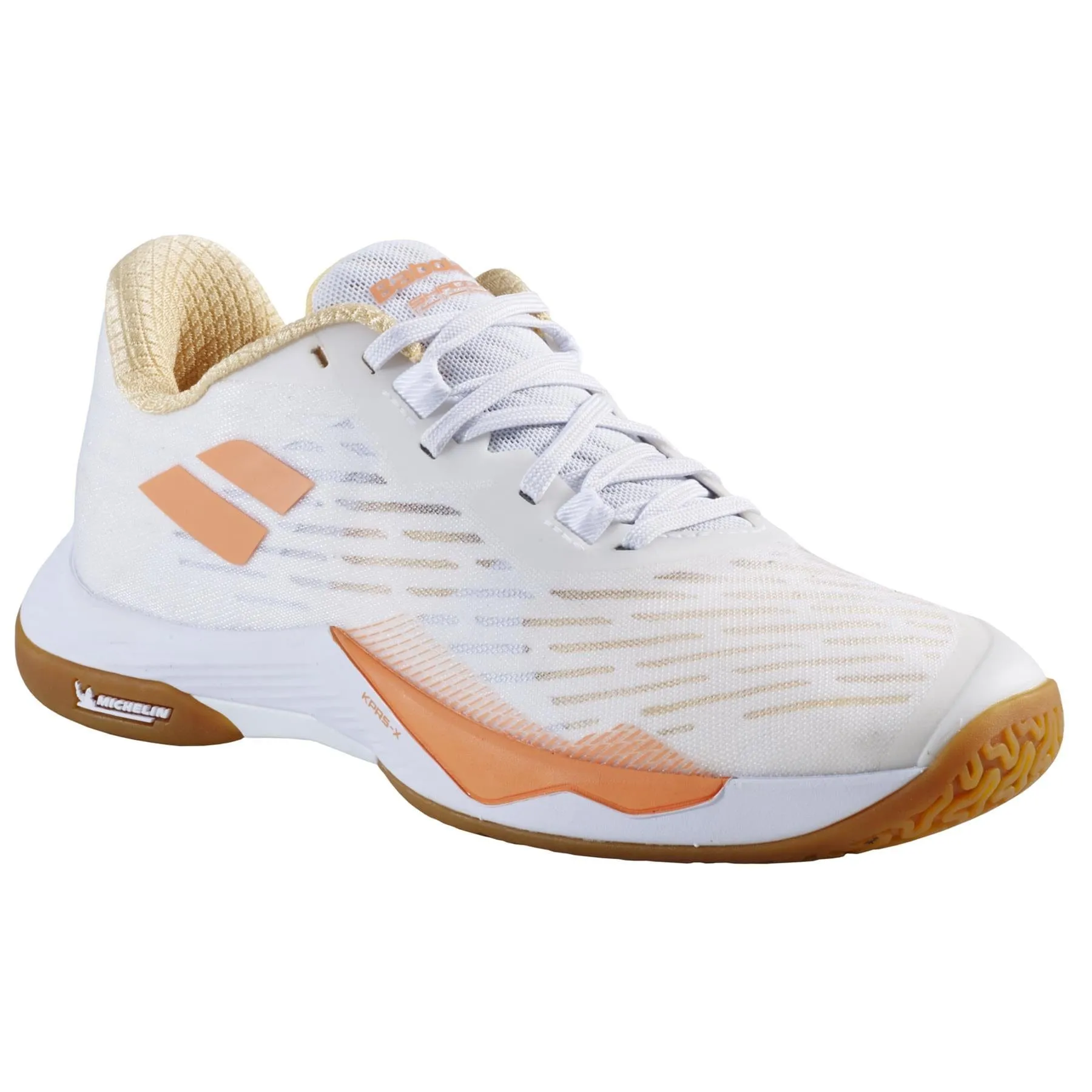 Babolat Shadow Tour 5 Womens Badminton Shoes - White / Yellow