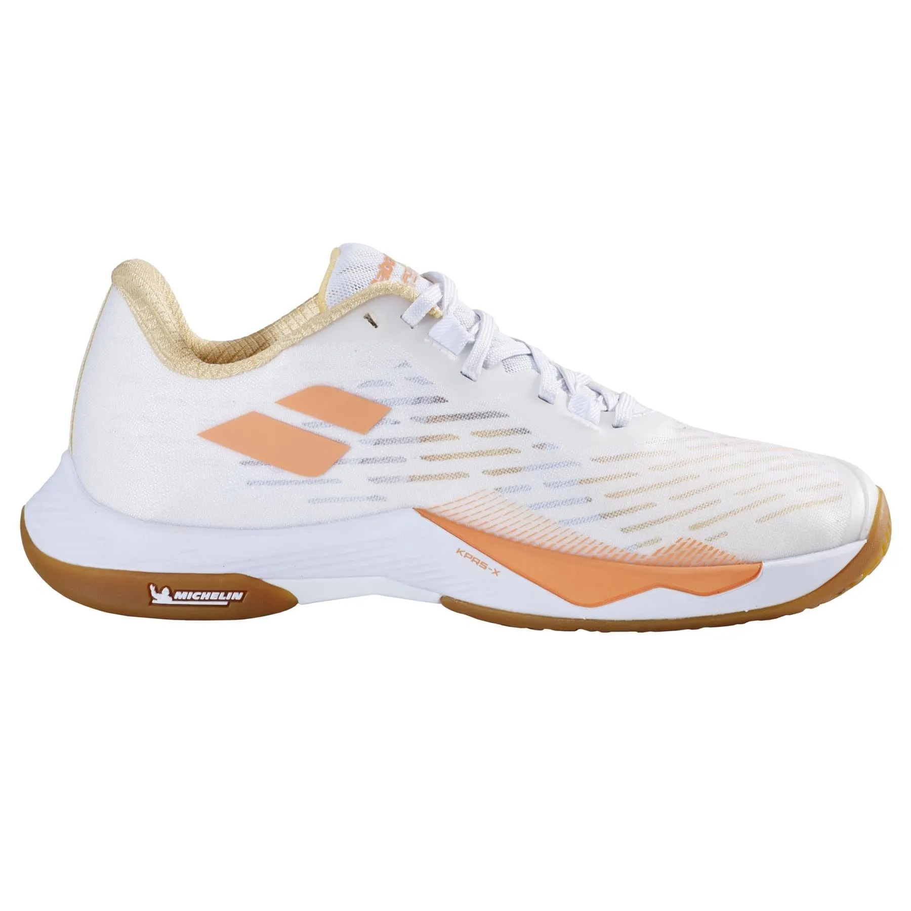 Babolat Shadow Tour 5 Womens Badminton Shoes - White / Yellow
