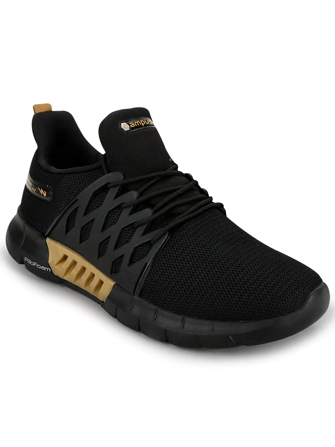 BELGIUM Black Men's Running Shoes