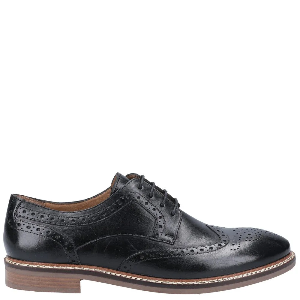 Black Bryson Brogue Lace-Up Shoes