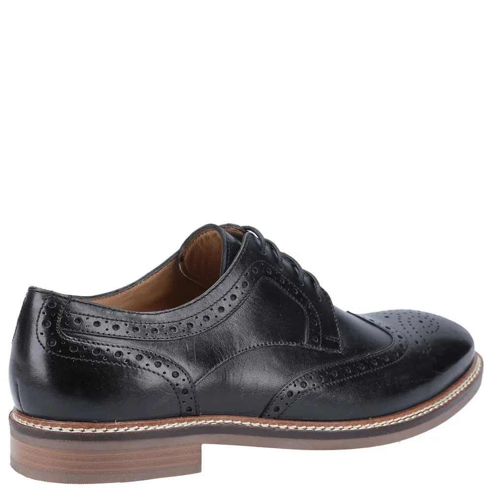 Black Bryson Brogue Lace-Up Shoes