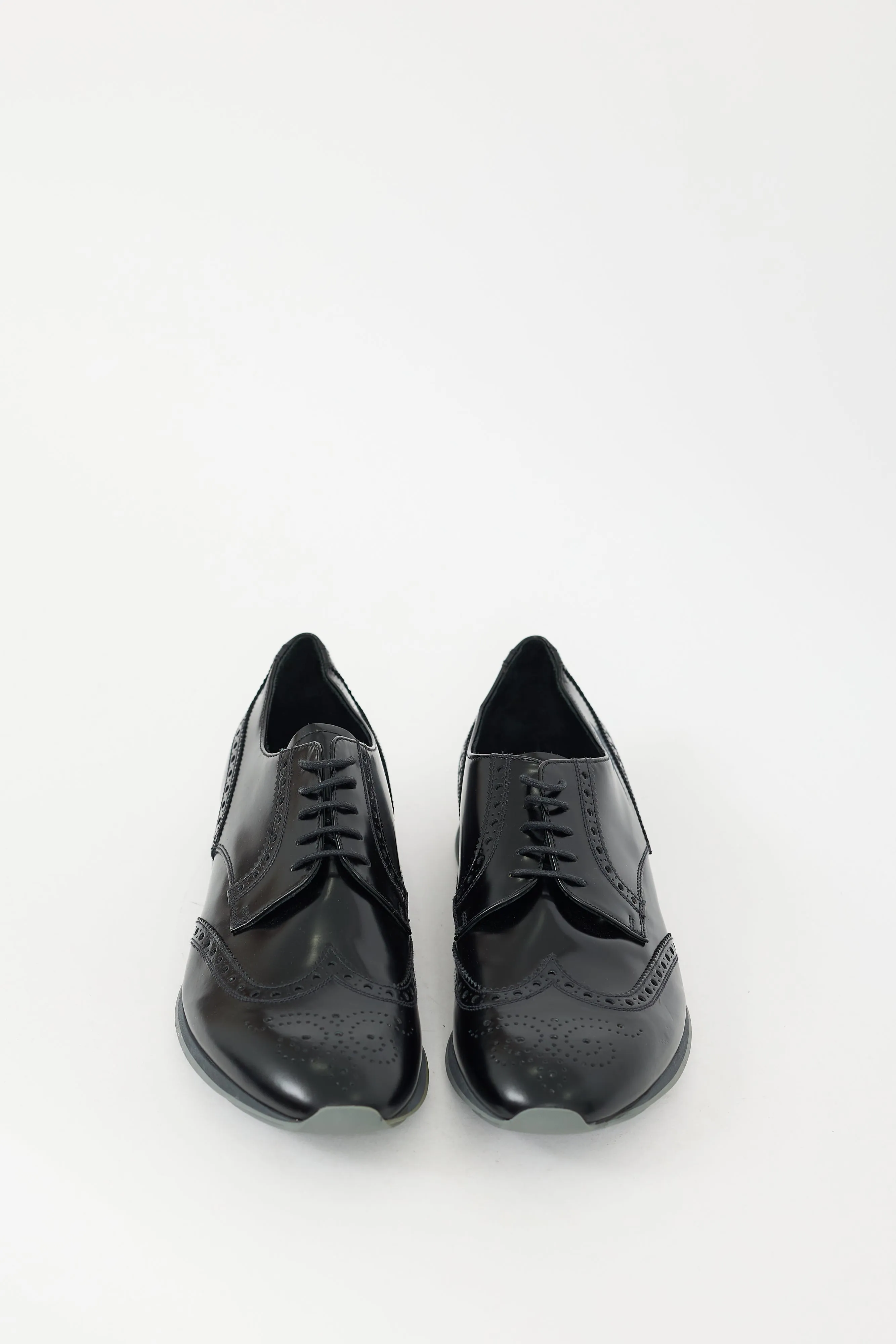 Black Leather Wingtip Brogue