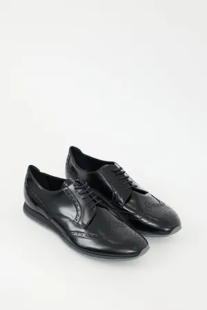 Black Leather Wingtip Brogue