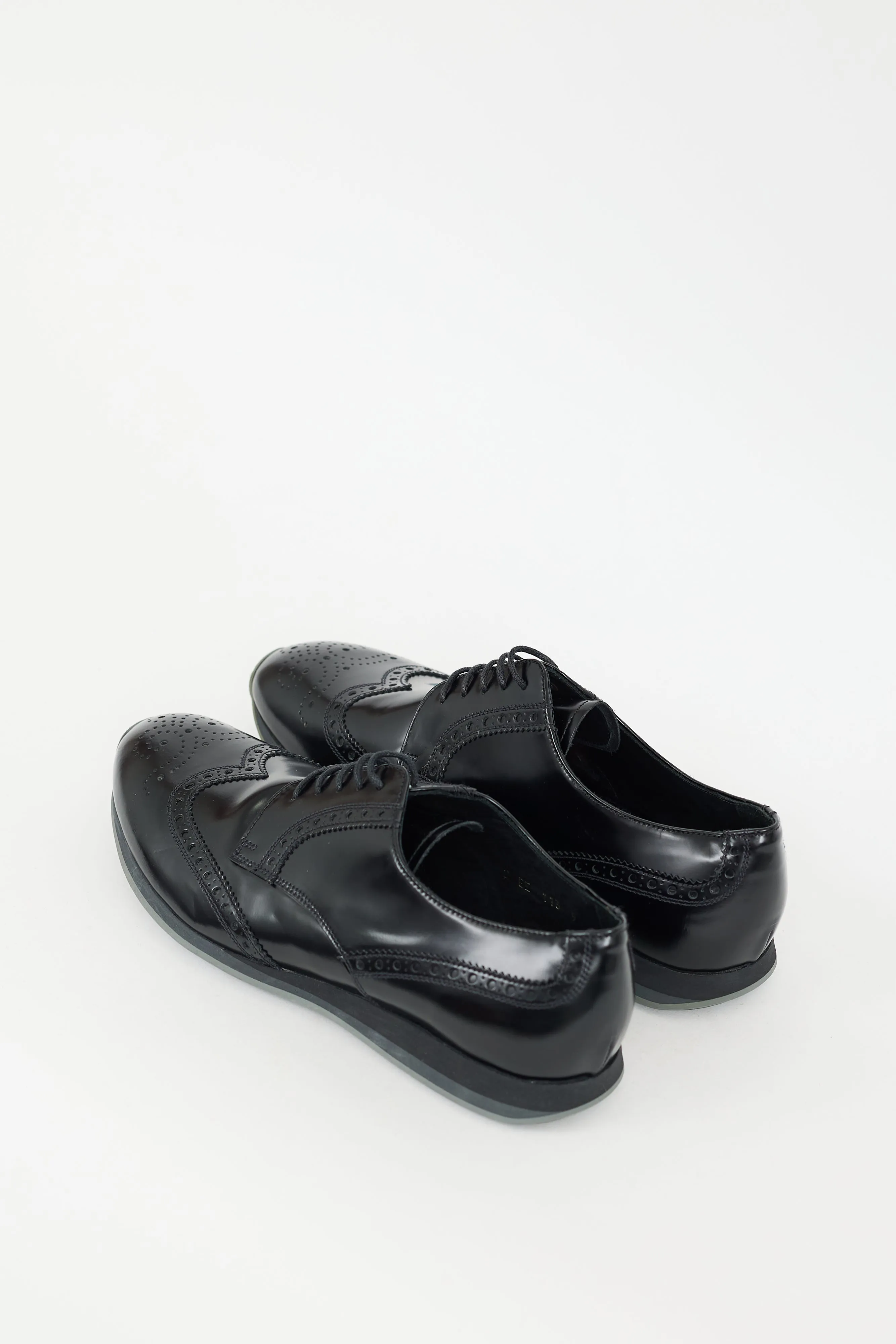 Black Leather Wingtip Brogue