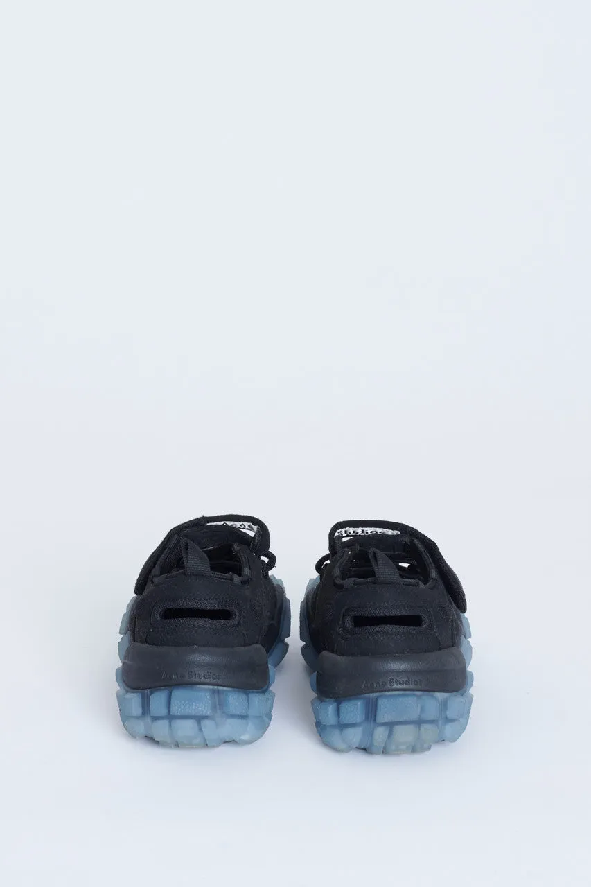 Black Suede Boltzer Low Top Chunky Preowned Trainers