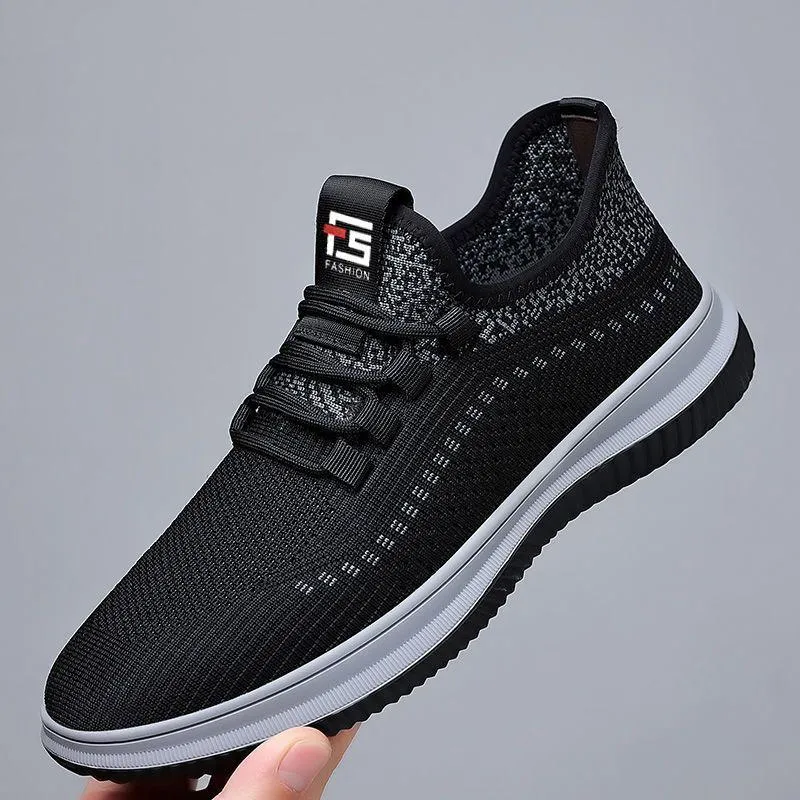 Breathable thin mesh surface soft bottom wear resistant running sports shoes