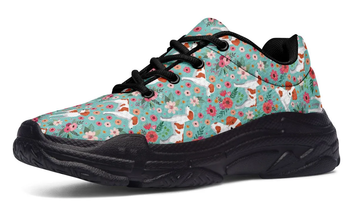Brittany Flower Chunky Sneakers