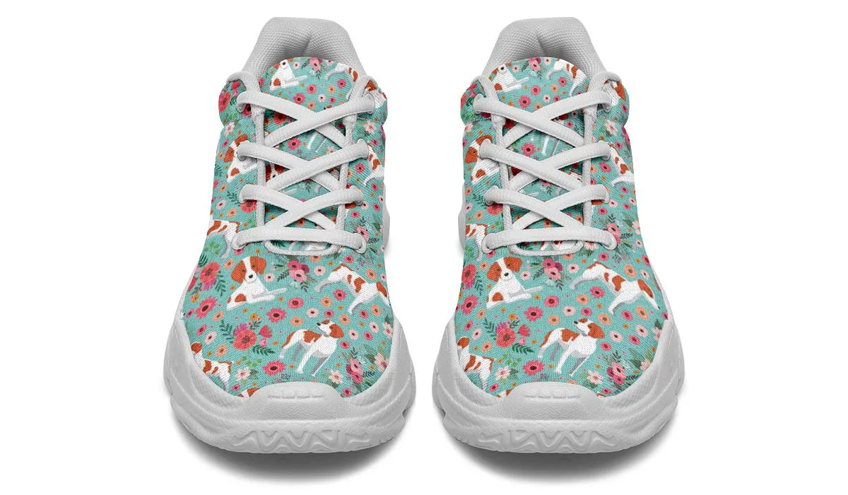 Brittany Flower Chunky Sneakers
