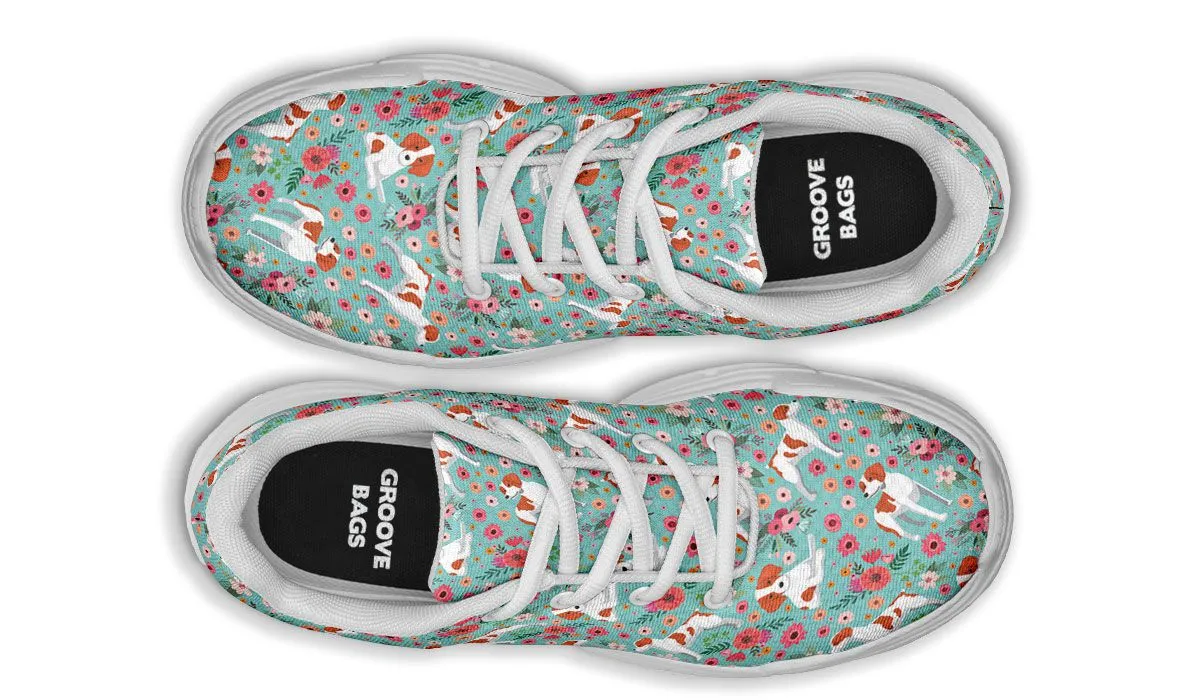Brittany Flower Chunky Sneakers