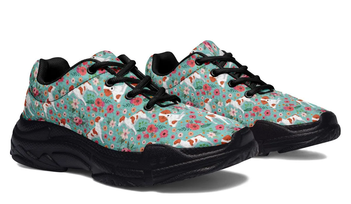 Brittany Flower Chunky Sneakers