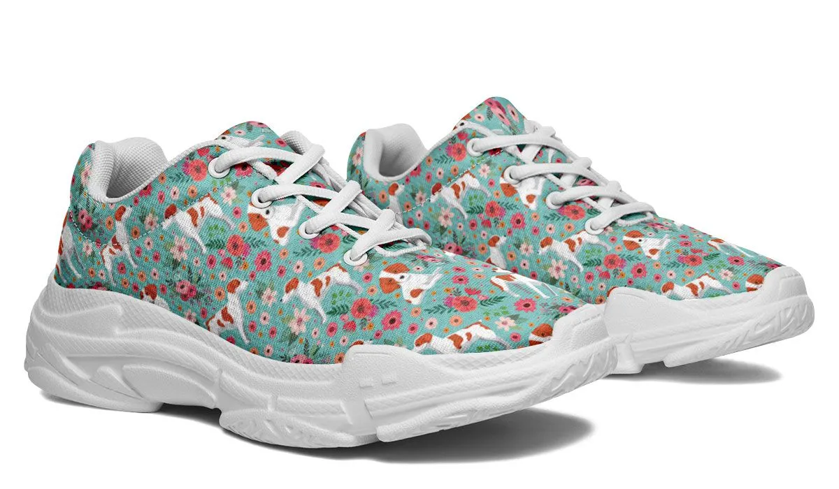 Brittany Flower Chunky Sneakers