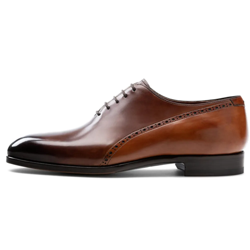 Brown & Tan Leather Darien Brogue Oxfords