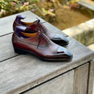 Brown Leather Estoril Brogue Toe Cap Oxford Shoes - AW24