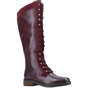 Burgundy Rudy Knee High Boots