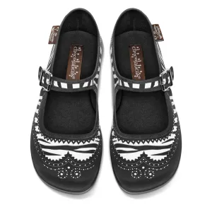 Chocolaticas® Havana Zebra Women's Mary Jane Flat Shoes