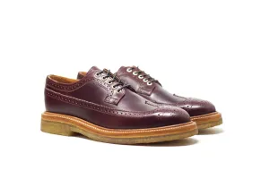 Concho Long Wing Brogues Cherry