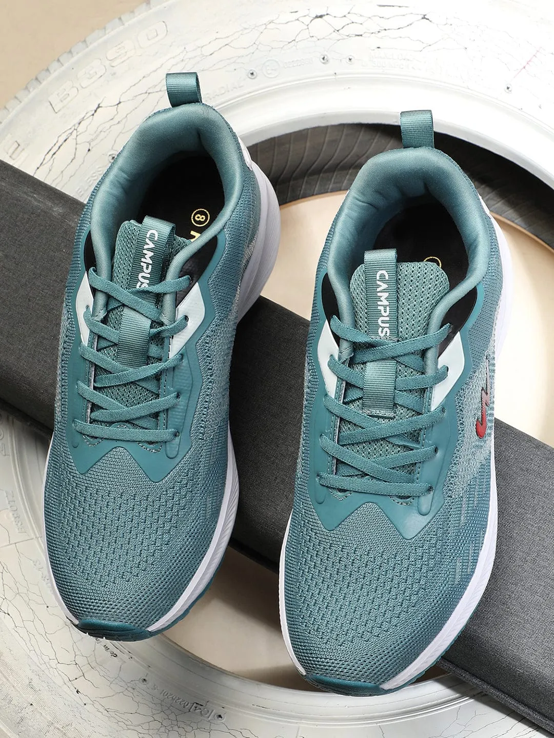 CRAYON Green Men's Running Shoes