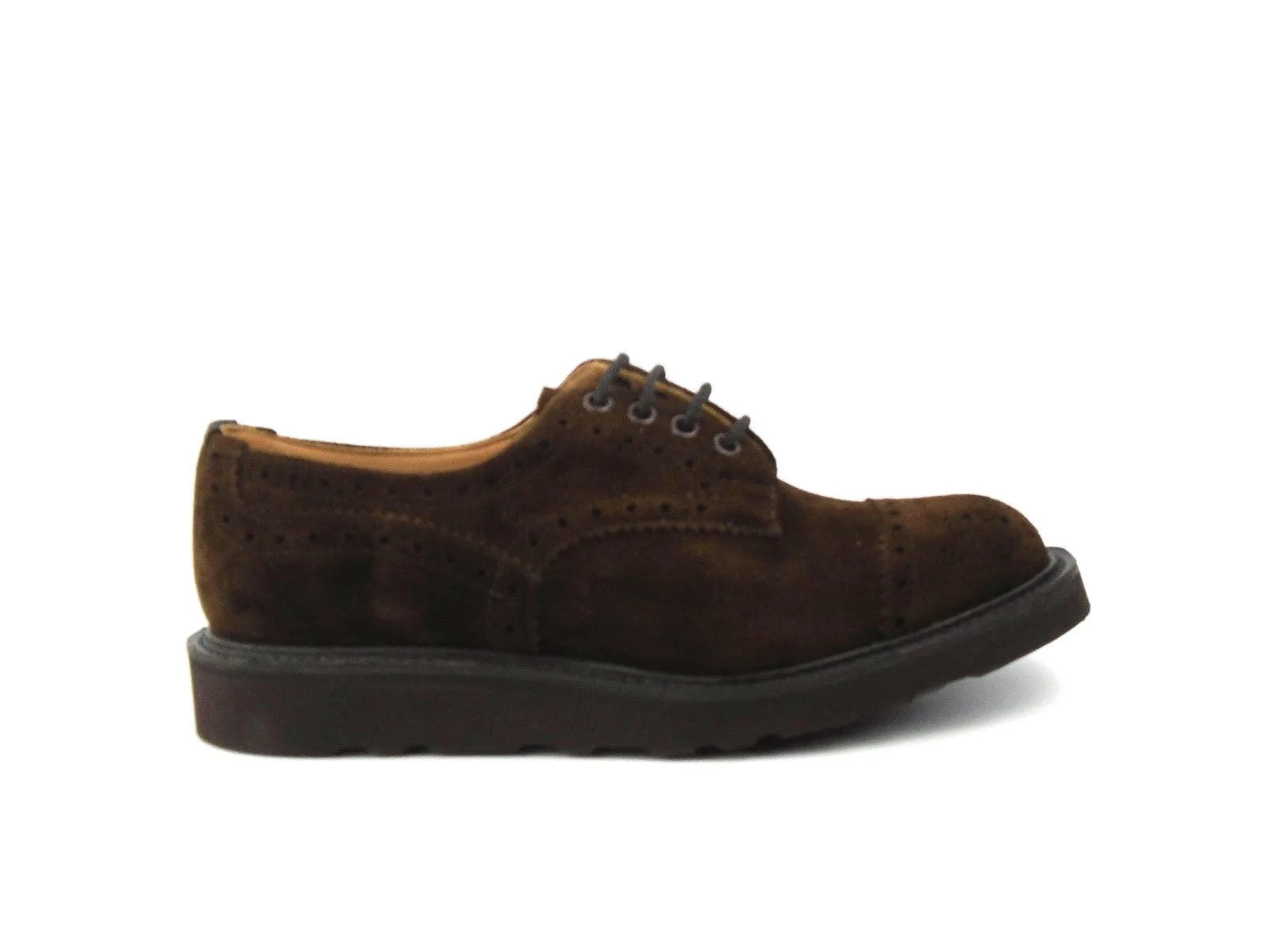 Derby Brogue Shoe-Chocolate Suede