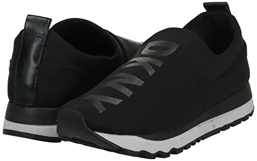 DKNY Women's Lightweight Slip On Comfort Sneaker, Black Ashton, 8