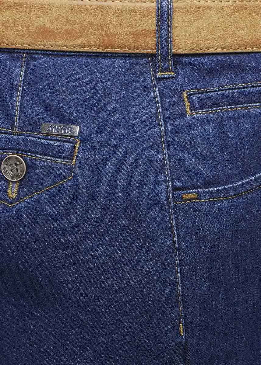 Dublin Coolmax Denim Chino Trousers - Blue Stone