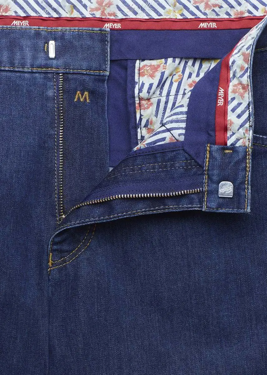 Dublin Coolmax Denim Chino Trousers - Blue Stone
