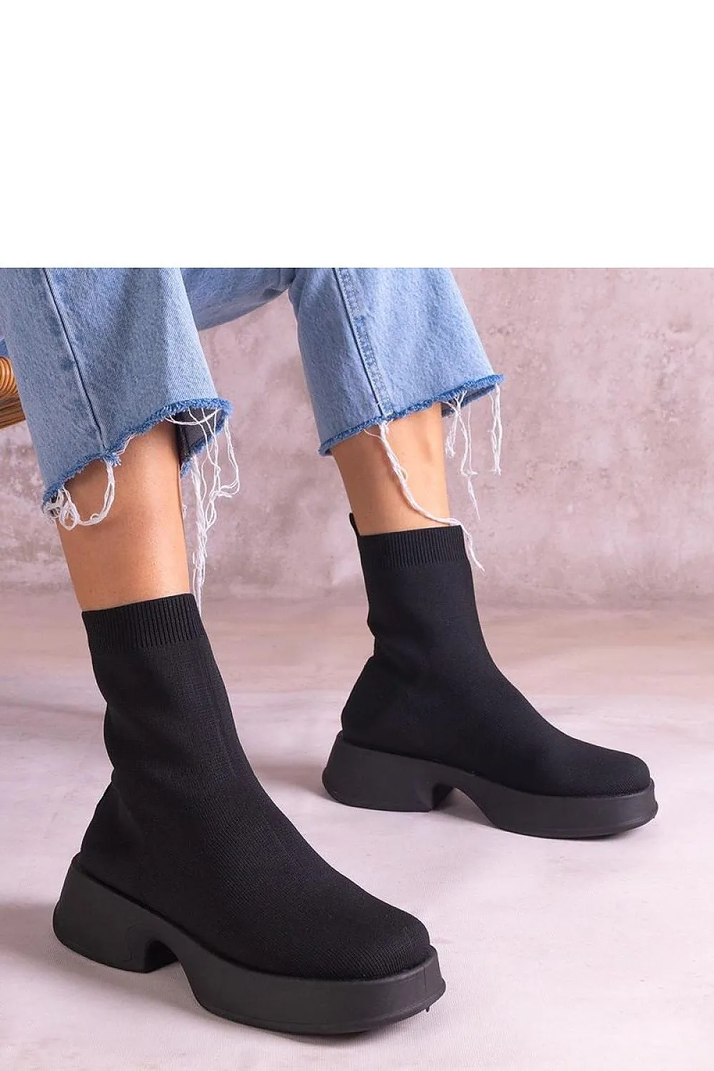 Elegant black ankle boots